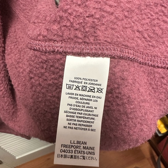 LL Bean Sweater Fleece Coat - Picture 4 of 10